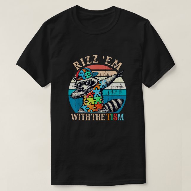 The Tism Rizz - Unlocking Charisma Level T Shirt (Design framsida)