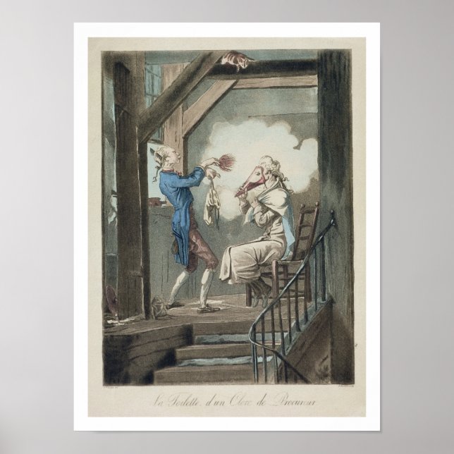 The Toilet of an Attorney's Clerk, graverad av Phi Poster (Framsidan)