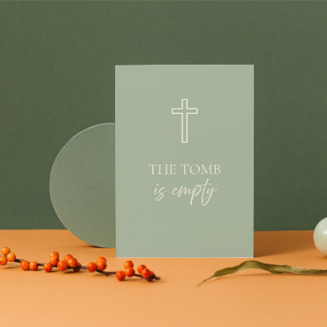 The Tomb Is Empty Christian Easter Card  Helgkort (Skapare uppladdad)