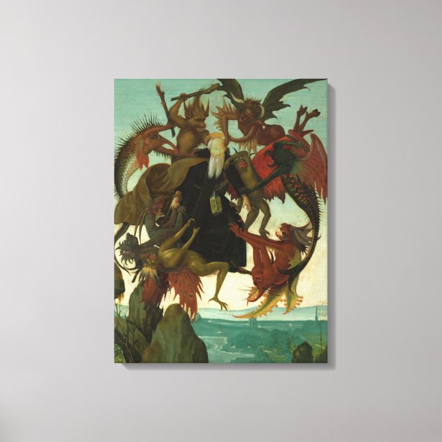 The Torment of Saint Anthony, 1487 av Michelangelo Canvastryck (Framsida)