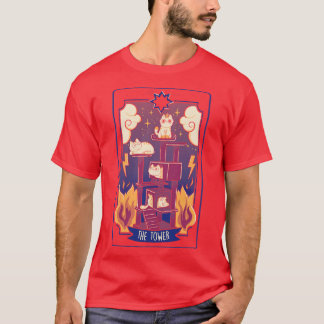 The Tower Cat Tarot av Tobe Fonseca T Shirt