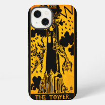 The Tower Tarotkort | Guld Och Svart |