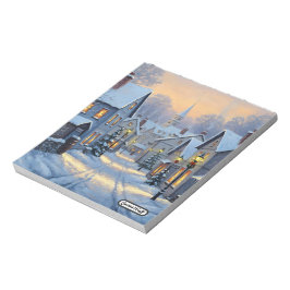 The Town In Winter Anteckningsblock