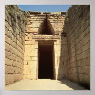 The Treasury of Atreus, 1300 BC Poster