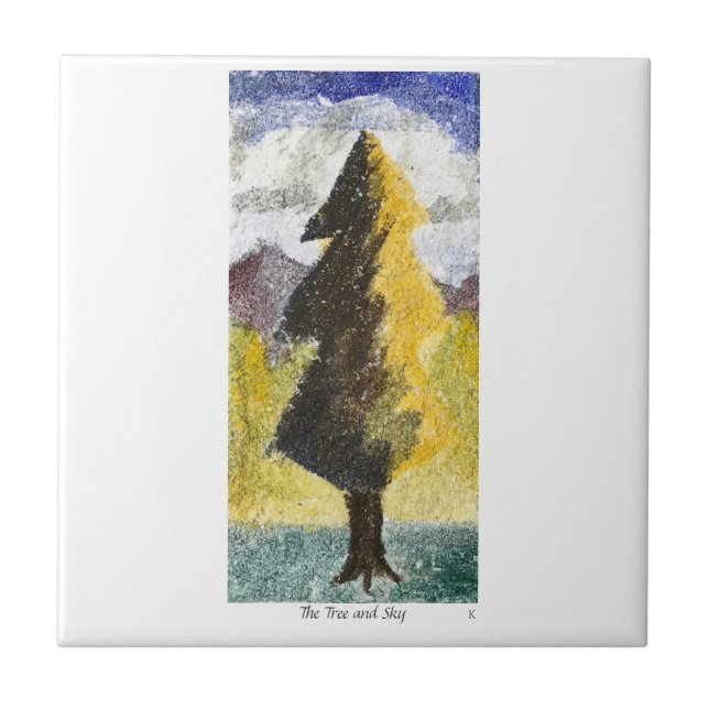 The Tree and Sky Kakelplatta (Framsidan)