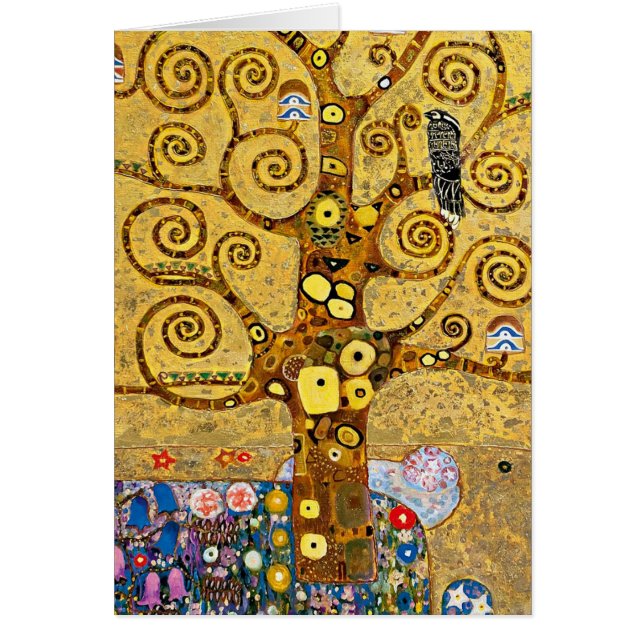 “ The Tree of Life ” , Gustav Klimt Hälsningskort (Framsidan)