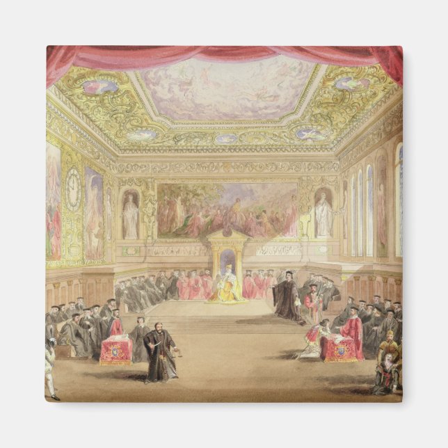 The Trial, Act IV, Scene I från Charles Kean's pro Magnet (Framsidan)