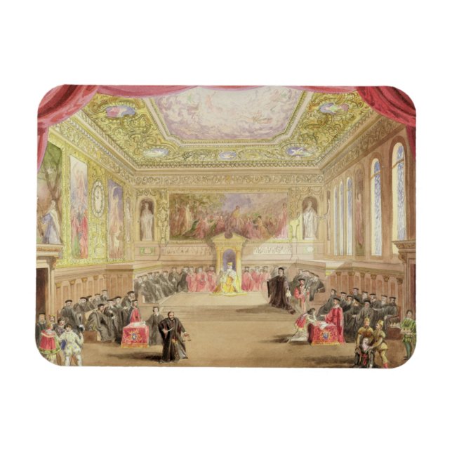 The Trial, Act IV, Scene I från Charles Kean's pro Magnet (Horisontell)