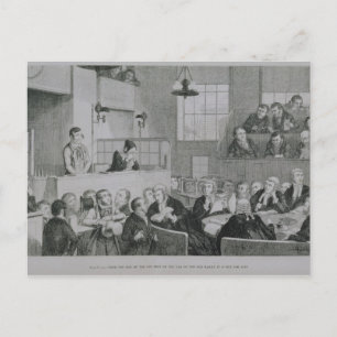 The Trial at the Old Bailey, plate 5 of 'The Drunk Vykort