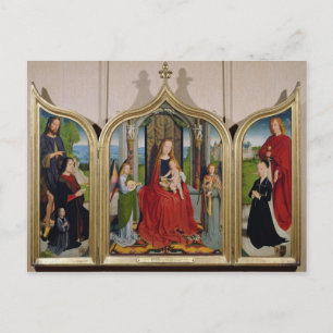 The Triptych of the Sedano Family, c.1495-98 Vykort