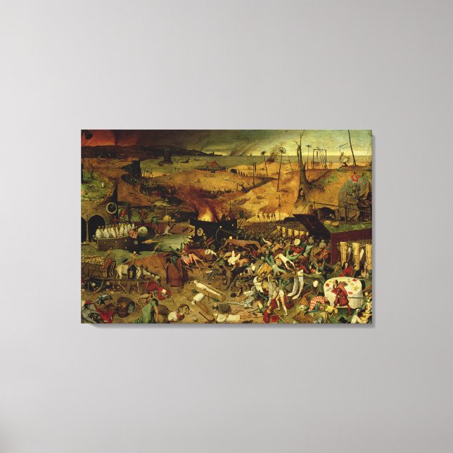 The Triumph of Death, c.1562 (oil on panel) Canvastryck (Framsida)