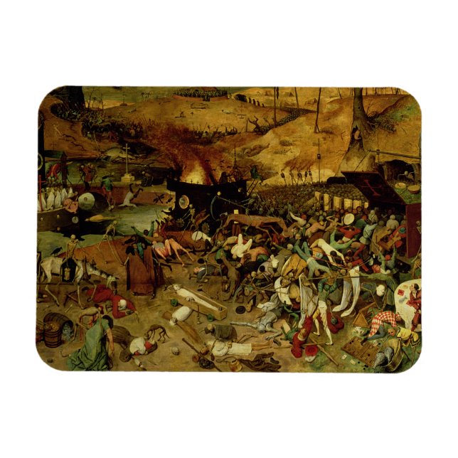 The Triumph of Death, c.1562 (oil on panel) Magnet (Horisontell)