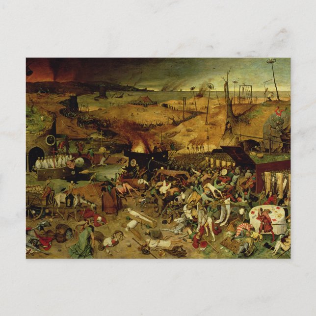 The Triumph of Death, c.1562 (oil on panel) Vykort (Framsida)