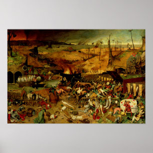 The Triumph of Death, c.1562 (olja på panelen) Poster