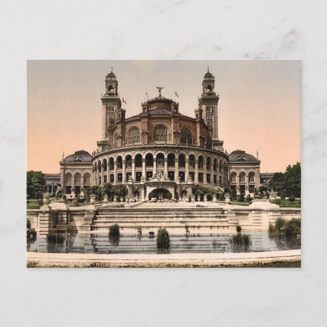 The Trocadero, Exposition Universal, 1900, Paris, Vykort (Framsida)
