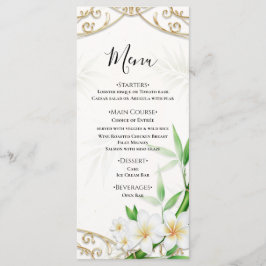 The Tropical Imperial Bamboo Garden Wedding Menu Meny