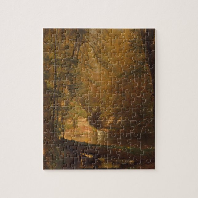 The Trout Pool (1870) Konstverk - Pussel (Vertikal)