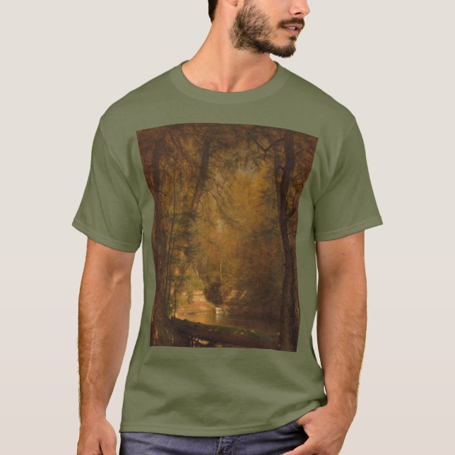 The Trout Pool (1870) Konstverk - T-Shirt (Framsida)