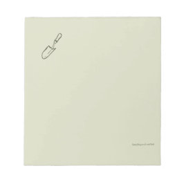 The Trowel -Botanists Pause- Minimalist Anteckningsblock