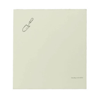 The Trowel -Botanists Pause- Minimalist Anteckningsblock