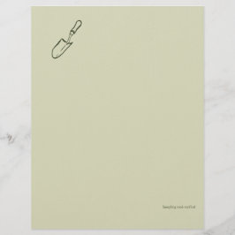 The Trowel -Botanists Pause- Minimalist Brevhuvud