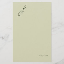 The Trowel -Botanists Pause- Minimalist Brevpapper