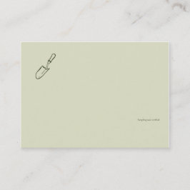 The Trowel -Botanists Pause- Minimalist  Tilläggskort