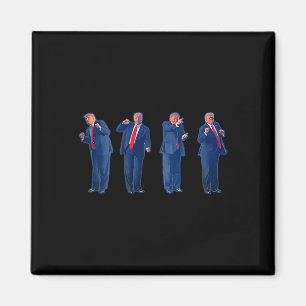 The Trumpty Dance Trump Dansar 4:e Juli Magnet