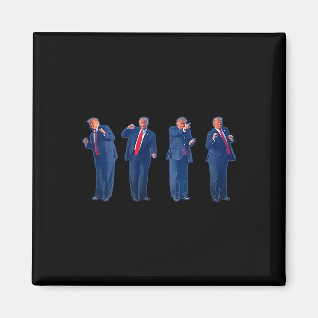 The Trumpty Dance Trump Dansar 4:e Juli  Magnet (Framsidan)