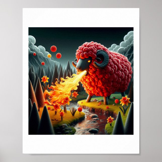 The Truth About The Welsh Dragon Sticker  Poster (Framsidan)