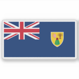 The Turks and Caicos Islands flag,British Overseas Klistermärken
