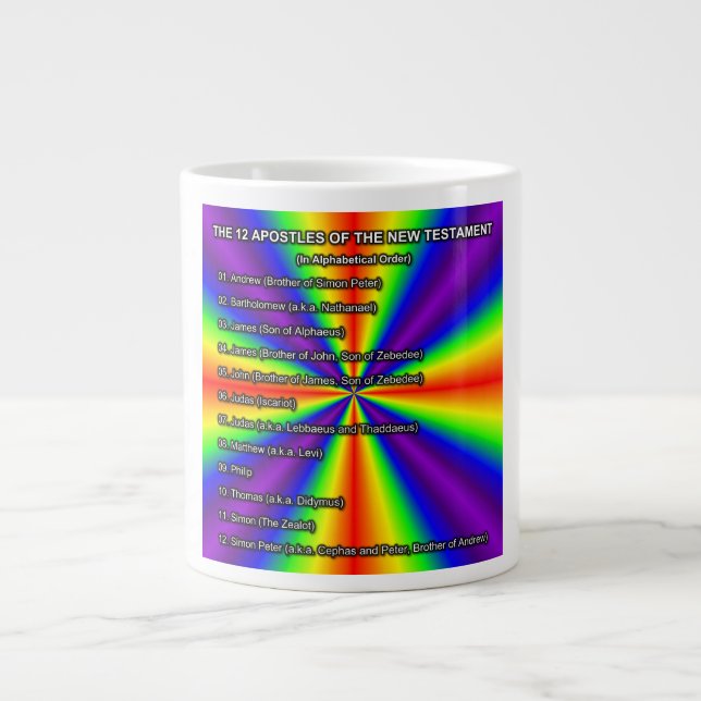 The Twelve Apostles Of The New Testament Mug Jumbo Mugg (Framsidan)