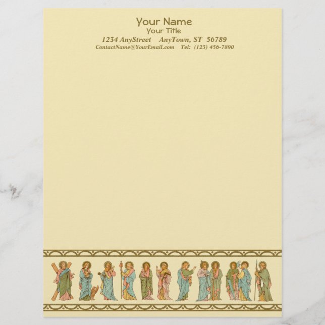 The Twelve Apostles (RLS 20a, Ark A) brevpapper (Framsida)