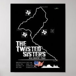 The Twisted Sisters Texas USA Motorcykel 02 Poster