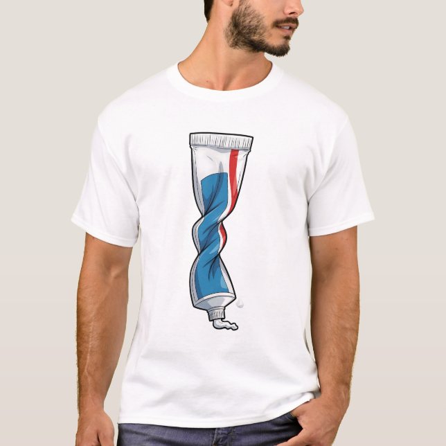 The Twisted Toothpaste Squeeze T Shirt (Framsida)