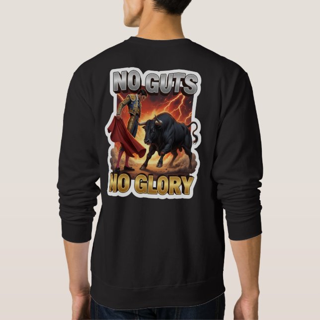 The Ultimate "I'm Fine" Men's Hoodies Lång Ärmad Tröja (Baksida)