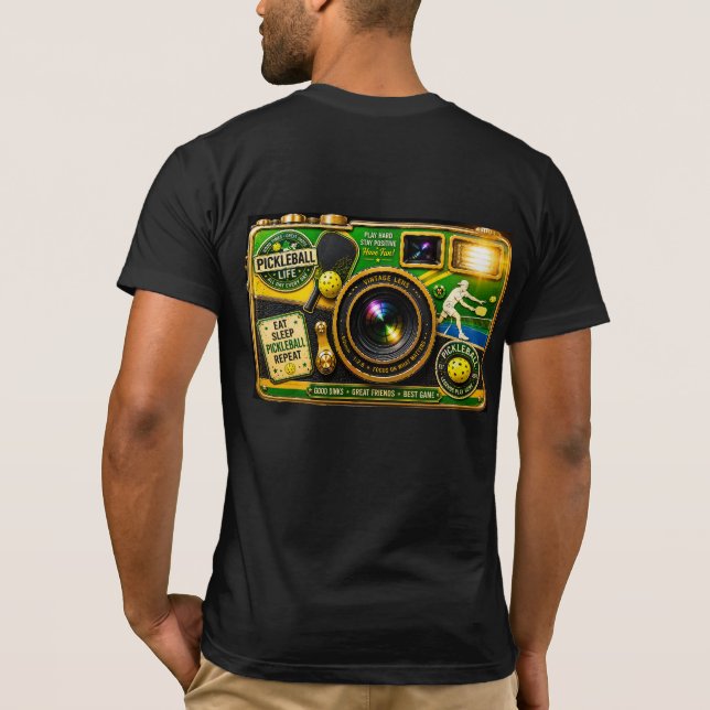 The Ultimate Pickleball 3D Vintage-lins T Shirt (Baksida)