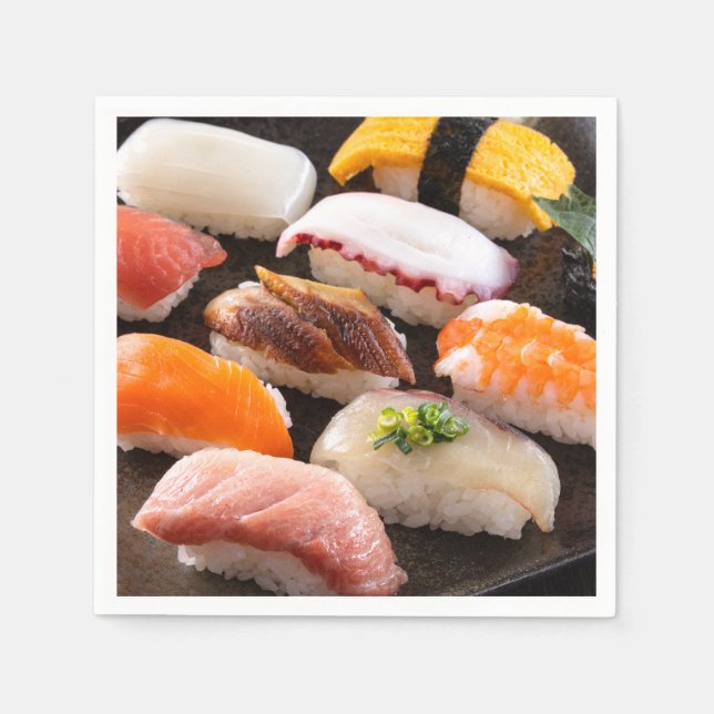 The Ultimate Sushi Assortment – SUSHIMI Collection Pappersservett (Framsidan)