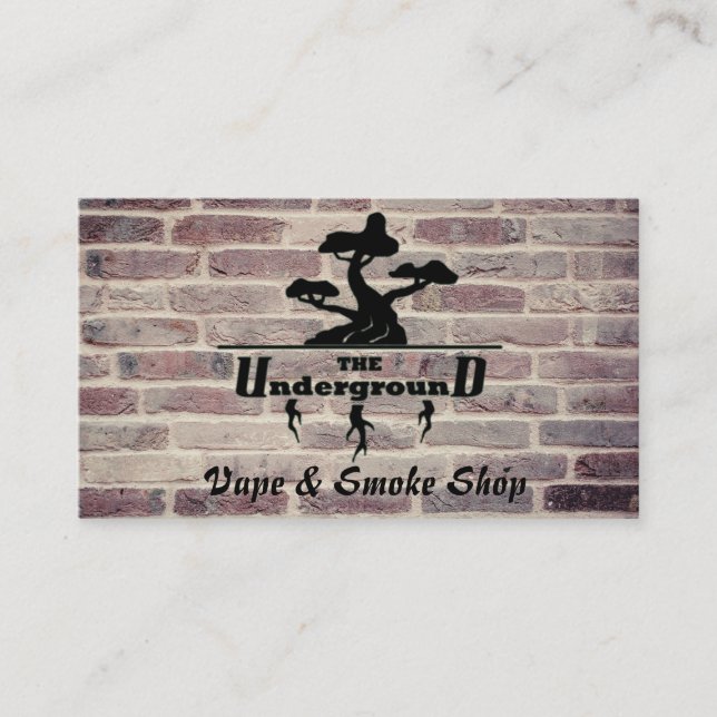 The Underground Business Cards tegel vape Visitkort (Framsida)