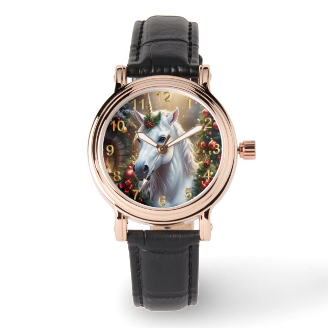 “The Unicorn of Noel” Armbandsur (Framsida)