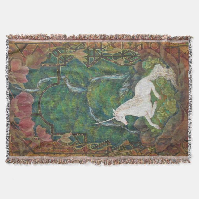 The Unicorn's Secret Garden Filt (Framsidan)