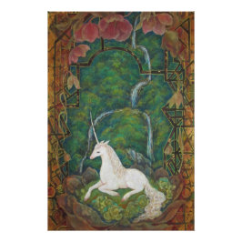 The Unicorn's Secret Garden Perfect Poster