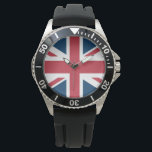 The Union Jack British Flag Armbandsur<br><div class="desc">Watch with The Union Jack flag design. This United Kingdom flag design is a great way to show you are proud to be British.</div>