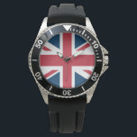 The Union Jack British Flag Armbandsur<br><div class="desc">Watch with The Union Jack flag design. This United Kingdom flag design is a great way to show you are proud to be British.</div>