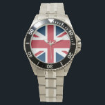 The Union Jack British Flag Armbandsur<br><div class="desc">Watch with The Union Jack flag design. This United Kingdom flag design is a great way to show you are proud to be British.</div>