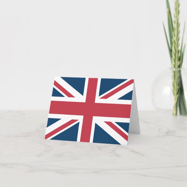 The Union Jack British Flag Card Tack Kort (Framsida)