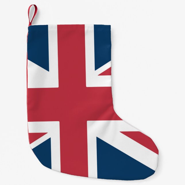The Union Jack British Flag Liten Julstrumpa (Framsidan)