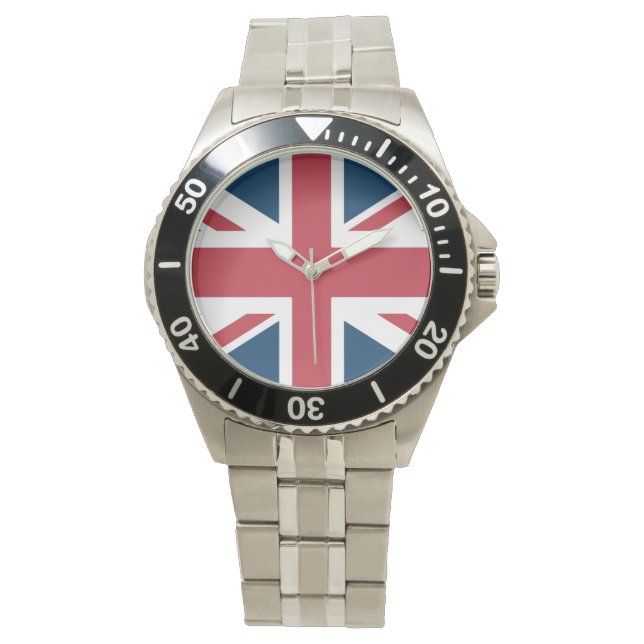 The Union Jack brittiska flaggan Armbandsur (Framsida)