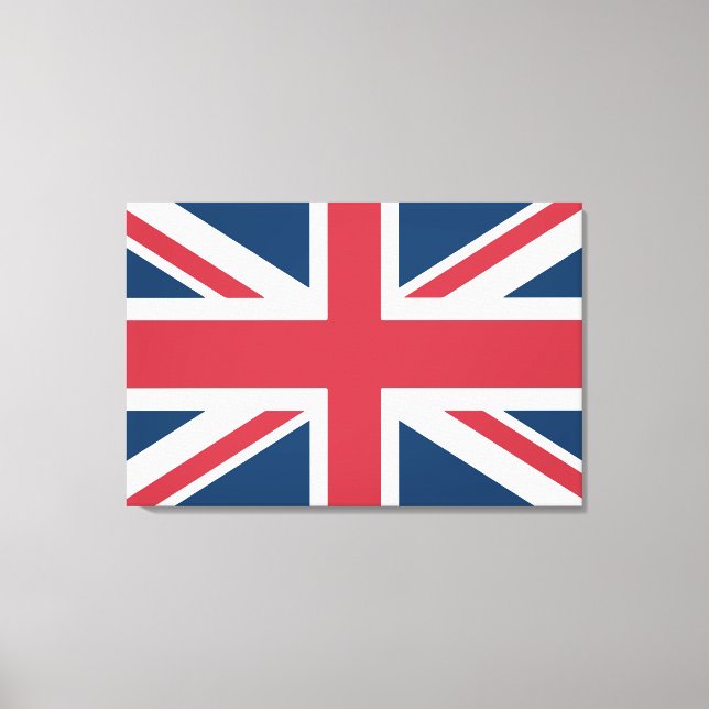The Union Jack brittiska flaggan Canvastryck (Framsida)