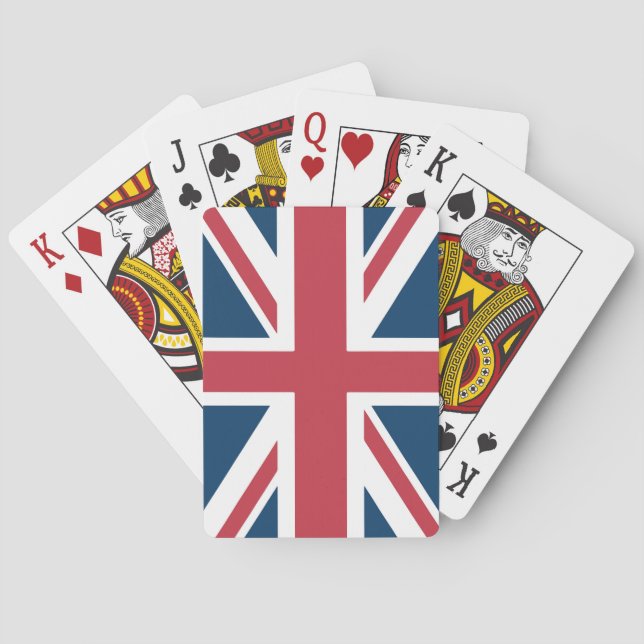 The Union Jack brittiska flaggan Casinokort (Baksidan)